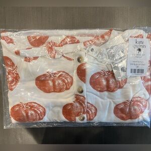 NWT Kate Quinn Long Sleeve Sport Union Suit in Harvest Pumpkin in Bamboo sz 3T